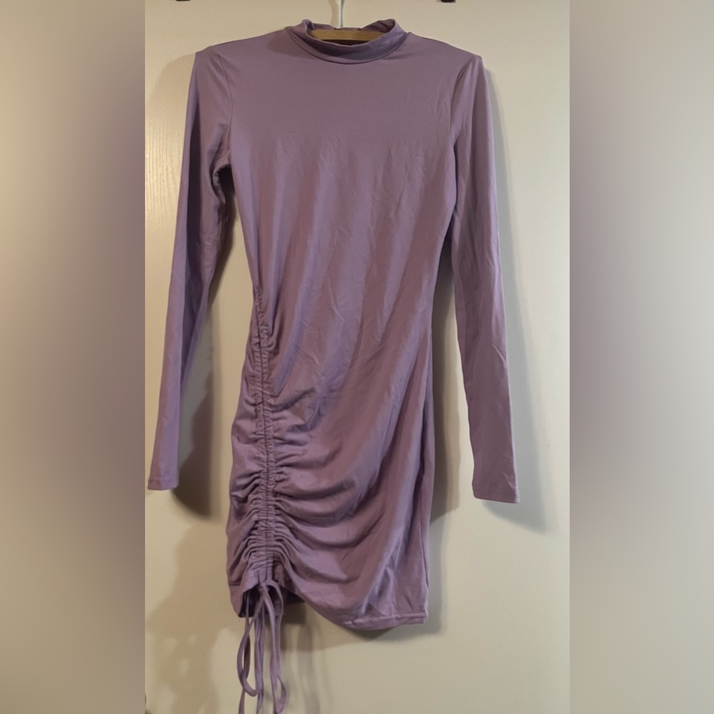Purple bodycon dress. Small.